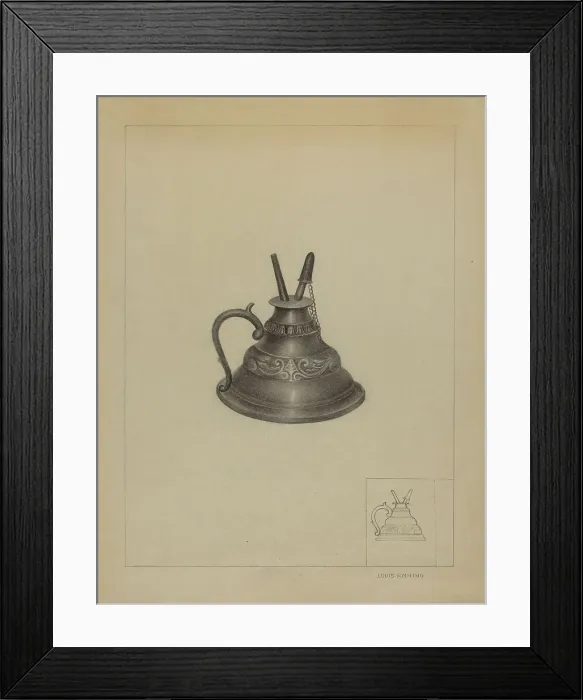 Framed Print : Lamp, c. 1936. Creator: Louis Annino Framed Print : Lamp, c. 1936. Creator: Louis Annino