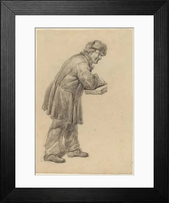 Framed Print : Character Study, 1820s. Creator: Charles Wesley Jarvis Framed Print : Character Study, 1820s. Creator: Charles Wesley Jarvis