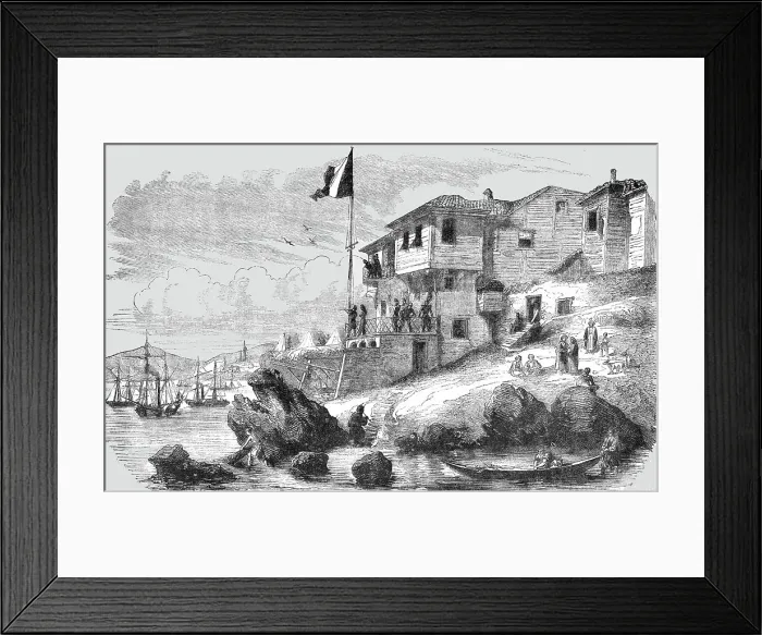 Framed Print : Head-Quarters of Marshal Arnaud at Gallipoli, 1854. Creator: Unknown Framed Print : Head-Quarters of Marshal Arnaud at Gallipoli, 1854. Creator: Unknown