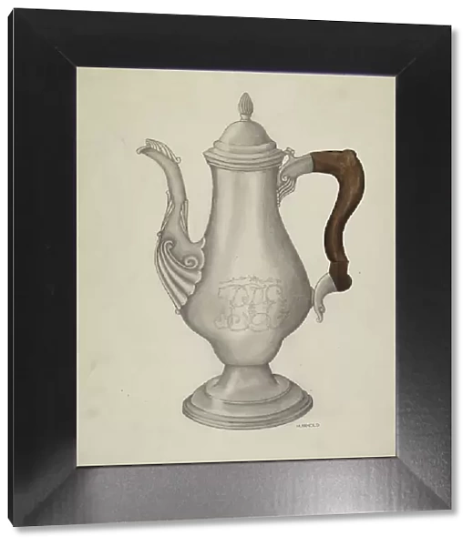 Silver Coffee Pot, 1935 / 1942. Creator: Madeline Arnold