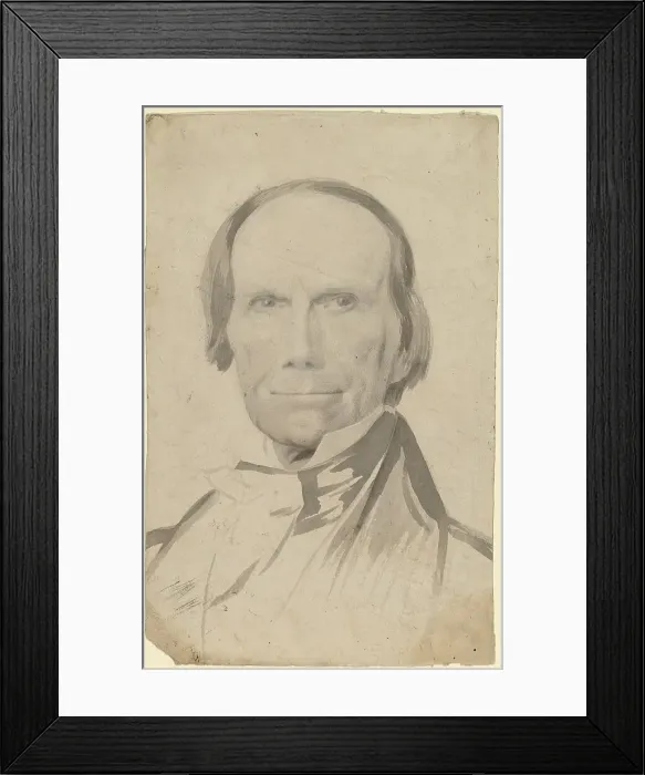Framed Print : Henry Clay, c. 1840. Creator: Charles Wesley Jarvis Framed Print : Henry Clay, c. 1840. Creator: Charles Wesley Jarvis