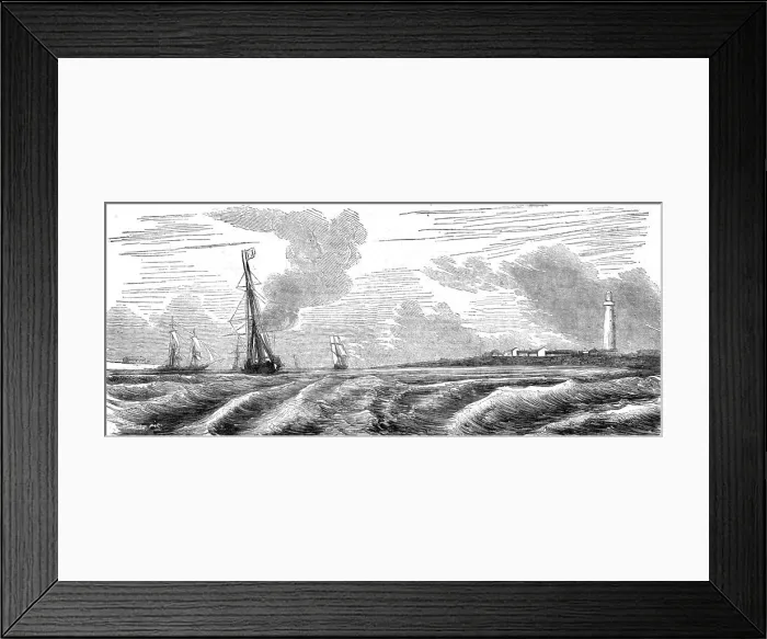 Framed Print : Sulina Mouth of the Danube, 1854. Creator: Unknown Framed Print : Sulina Mouth of the Danube, 1854. Creator: Unknown