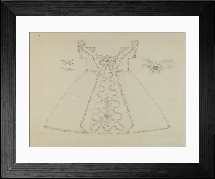 Framed Print : Child's Dress, c. 1937. Creator: Evelyn Bailey Framed Print : Child's Dress, c. 1937. Creator: Evelyn Bailey