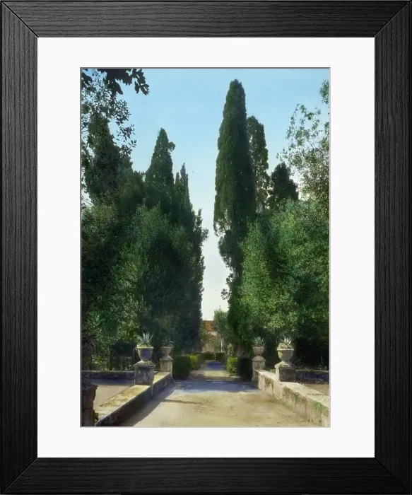 Framed Print : Villa d'Este, Tivoli, Lazio, Italy, 1925. Creator: Frances Benjamin Johnston Framed Print : Villa d'Este, Tivoli, Lazio, Italy, 1925. Creator: Frances Benjamin Johnston