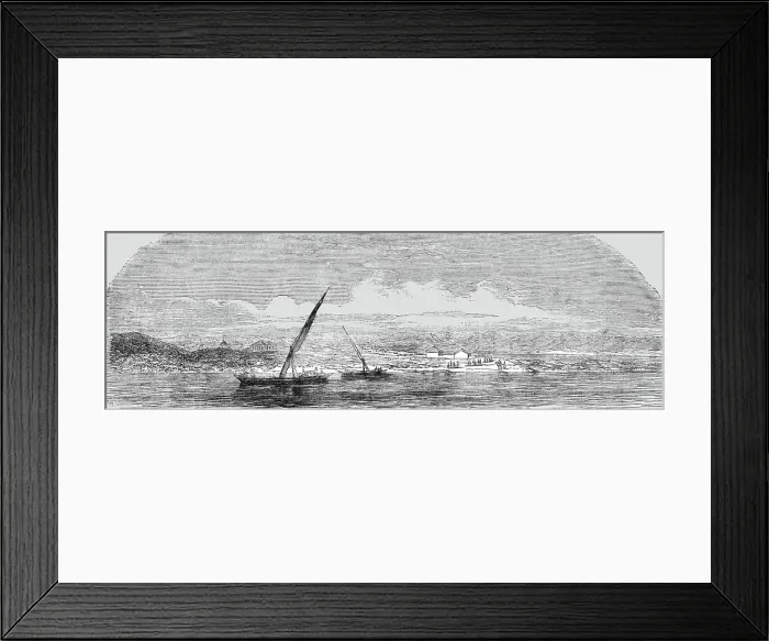 Framed Print : Wall of Trajan, on the Danube, 1854. Creator: Unknown Framed Print : Wall of Trajan, on the Danube, 1854. Creator: Unknown