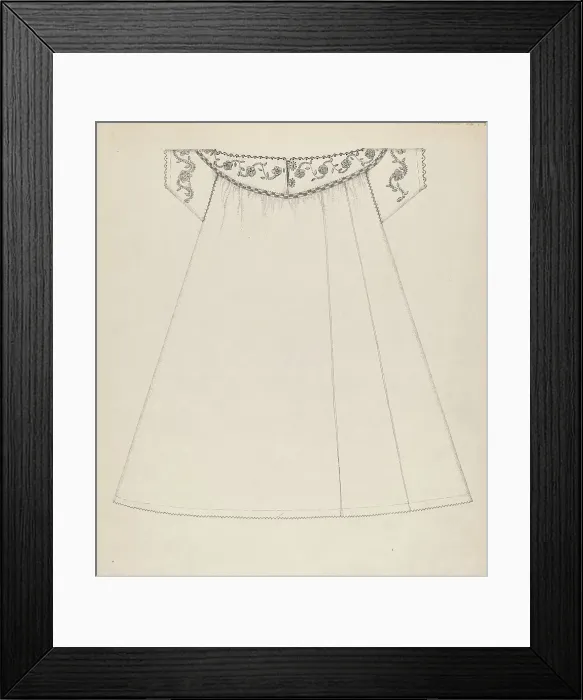 Framed Print : Nightgown, c. 1936. Creator: Evelyn Bailey Framed Print : Nightgown, c. 1936. Creator: Evelyn Bailey