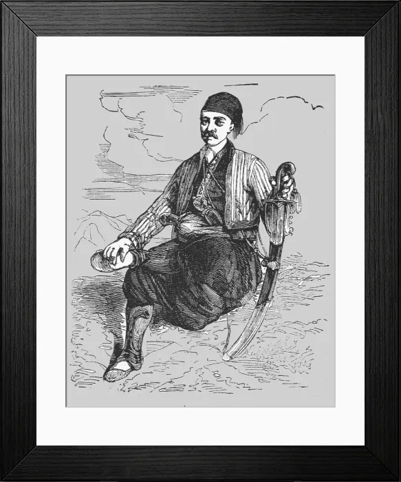 Framed Print : Consul's Attendant; Industrious Classes in Constantinople, 1854. Creator: Unknown Framed Print : Consul's Attendant; Industrious Classes in Constantinople, 1854. Creator: Unknown