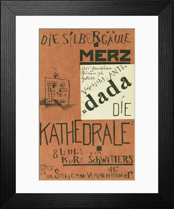 Framed Print : Die Kathedrale (Die Silbergäule, vol. 41 / 42), 1920. Creator: Schwitters, Kurt (1887-1948) Framed Print : Die Kathedrale (Die Silbergäule, vol. 41 / 42), 1920. Creator: Schwitters, Kurt (1887-1948)