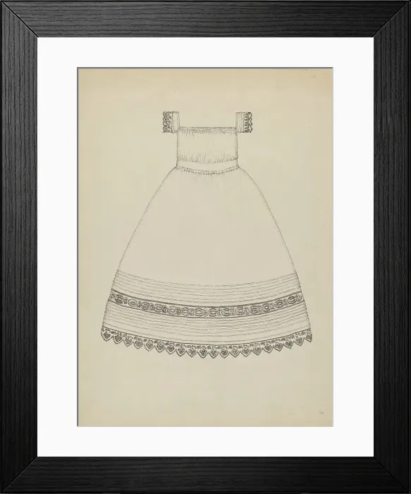 Framed Print : Infant's Dress, c. 1936. Creator: Evelyn Bailey Framed Print : Infant's Dress, c. 1936. Creator: Evelyn Bailey