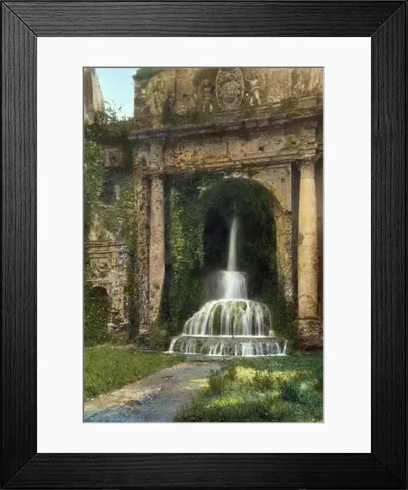 Framed Print : Villa d'Este, Tivoli, Lazio, Italy, 1925. Creator: Frances Benjamin Johnston Framed Print : Villa d'Este, Tivoli, Lazio, Italy, 1925. Creator: Frances Benjamin Johnston