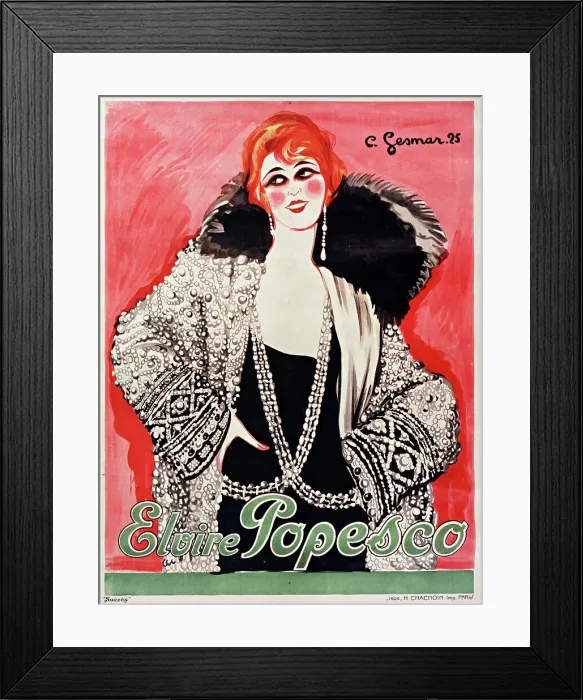 Framed Print : Elvira Popescu, 1925. Creator: Gesmar, Charles (1900-1928) Framed Print : Elvira Popescu, 1925. Creator: Gesmar, Charles (1900-1928)