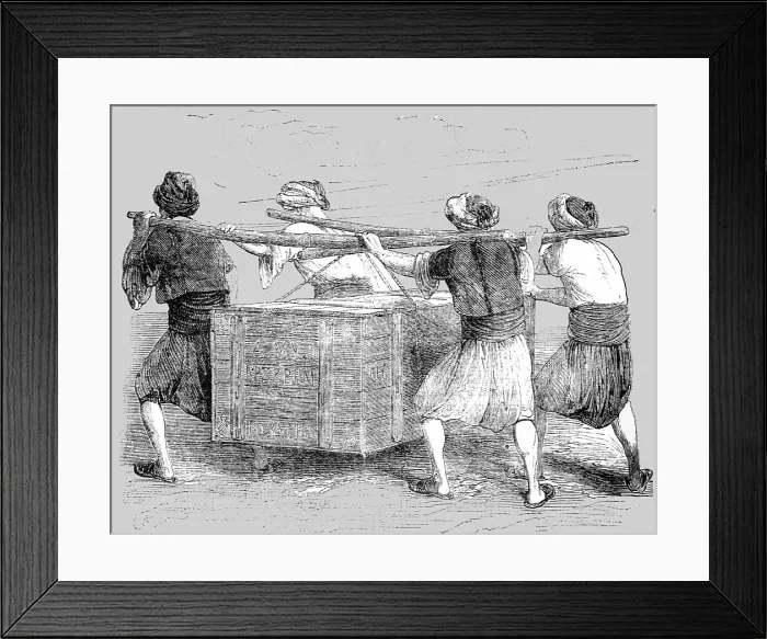 Framed Print : Porters; Industrious Classes in Constantinople, 1854. Creator: Unknown Framed Print : Porters; Industrious Classes in Constantinople, 1854. Creator: Unknown