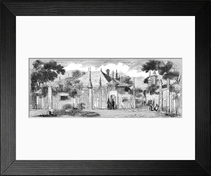 Framed Print : The Mahala of Stella at Bucharest, 1854. Creator: Unknown Framed Print : The Mahala of Stella at Bucharest, 1854. Creator: Unknown