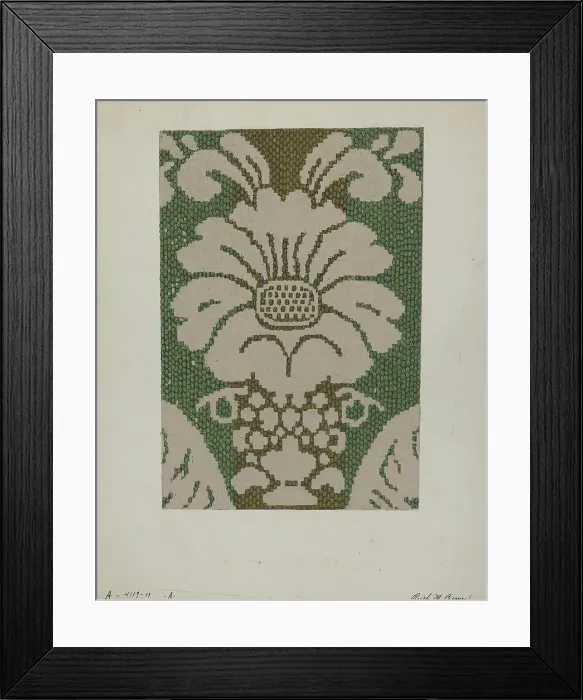 Framed Print : Coverlet, c. 1937. Creator: Ruth M. Barnes Framed Print : Coverlet, c. 1937. Creator: Ruth M. Barnes