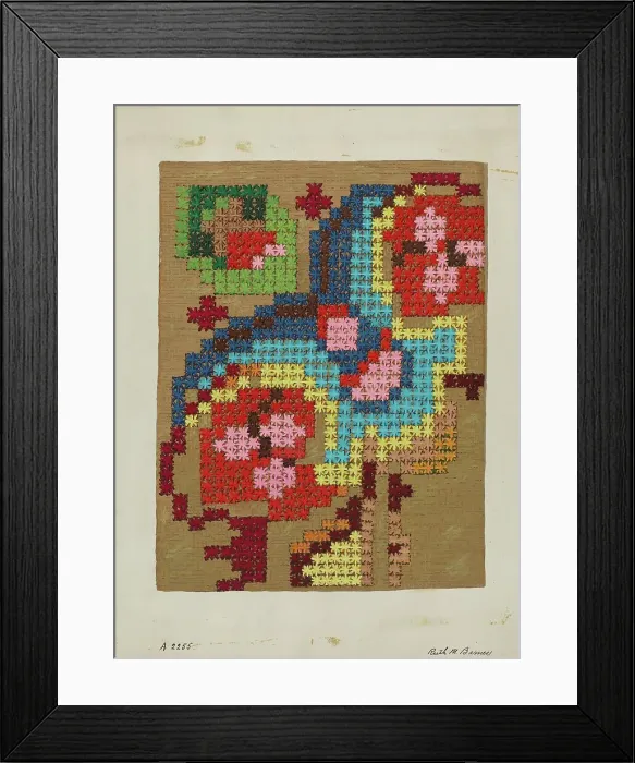 Framed Print : Table Cover, c. 1936. Creator: Ruth M. Barnes Framed Print : Table Cover, c. 1936. Creator: Ruth M. Barnes