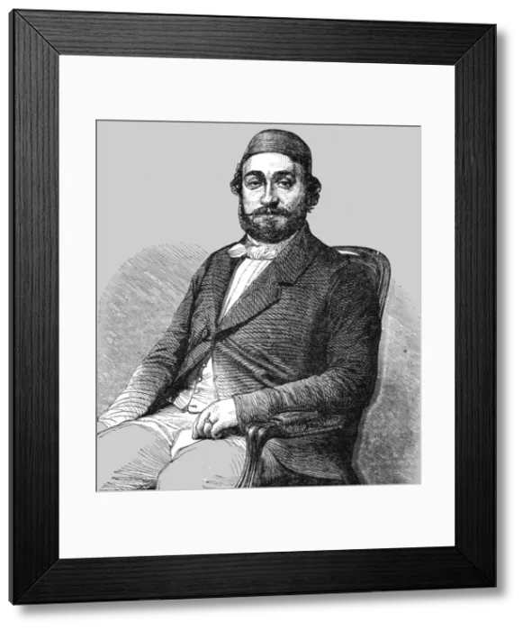 Framed Print : Vely Pasha, the Turkish Ambassador at Paris, 1854. Creator: Unknown