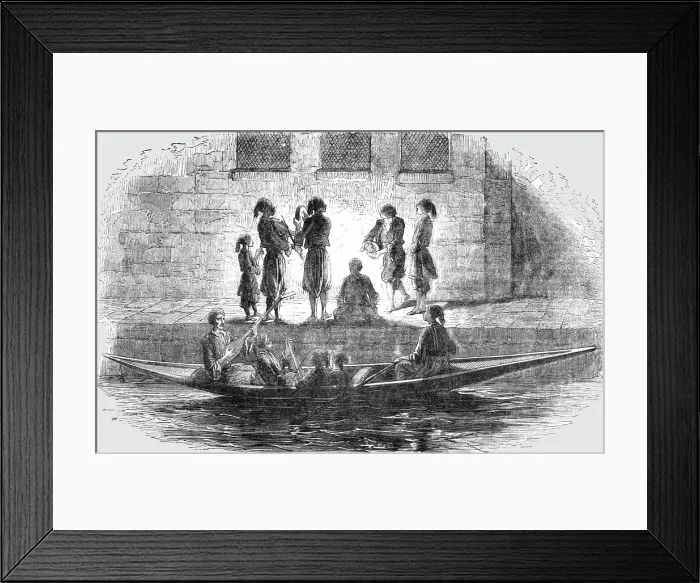 Framed Print : Serenaders at Constantinople during the Ramazan, 1854. Creator: Unknown Framed Print : Serenaders at Constantinople during the Ramazan, 1854. Creator: Unknown
