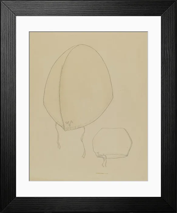 Framed Print : Man's Night Cap, c. 1936. Creator: Doris Beer Framed Print : Man's Night Cap, c. 1936. Creator: Doris Beer