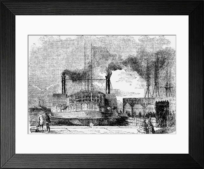 Framed Print : The Bay State Steam-Boat, 1854 Creator: Unknown Framed Print : The Bay State Steam-Boat, 1854 Creator: Unknown