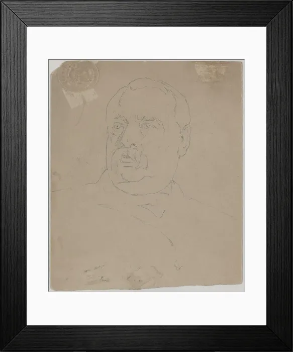 Framed Print : Grover Cleveland [verso]. Creator: Eastman Johnson