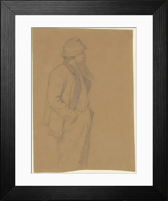 Framed Print : Fisherman, 1860s. Creator: Eastman Johnson Framed Print : Fisherman, 1860s. Creator: Eastman Johnson