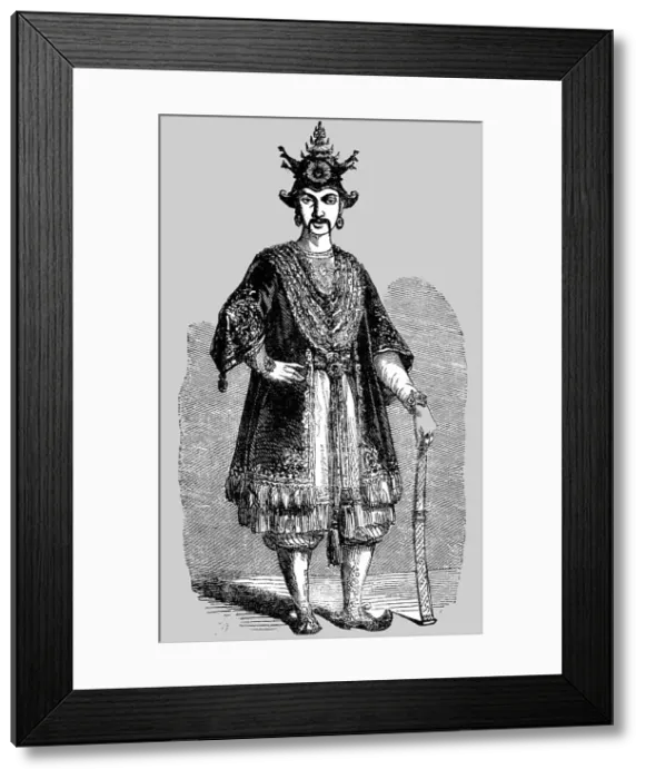 Framed Print : Mendoh-Men, Emperor of Burmah; The Burman Empire, 1854. Creator: Unknown Framed Print : Mendoh-Men, Emperor of Burmah; The Burman Empire, 1854. Creator: Unknown