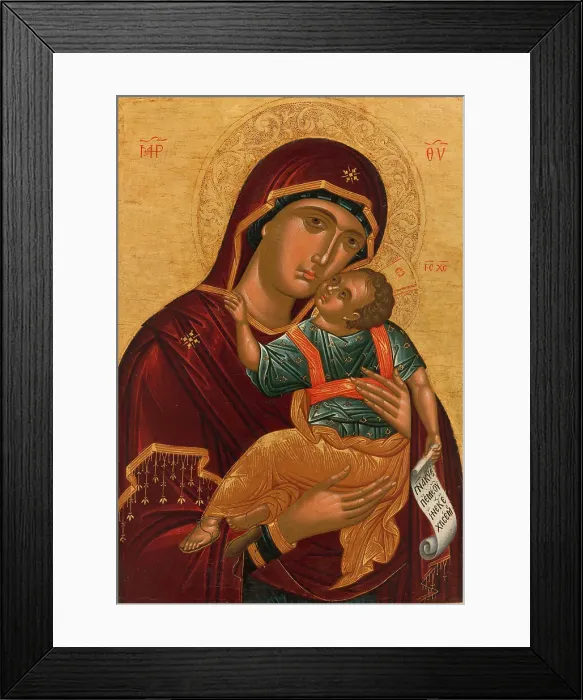 Framed Print : The Mother of God Glycophilousa, between 1500 and 1520. Creator: Cretan School Framed Print : The Mother of God Glycophilousa, between 1500 and 1520. Creator: Cretan School
