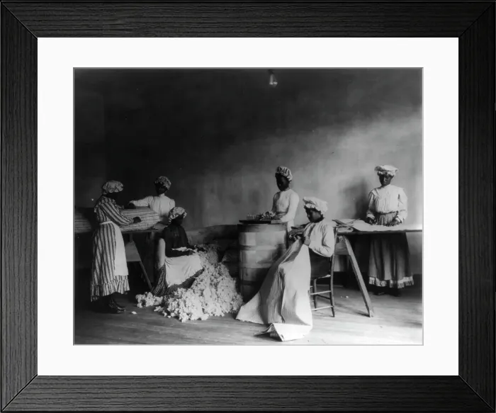 Framed Print : African American students in mattress-making class, Tuskegee Institute, Tuskegee, Alabama, 1902. Creator: Frances Benjamin Johnston Framed Print : African American students in mattress-making class, Tuskegee Institute, Tuskegee, Alabama, 1902. Creator: Frances Benjamin Johnston
