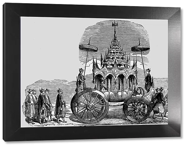 The Emperors Car of Ceremony; The Burman Empire, 1854. Creator: Unknown