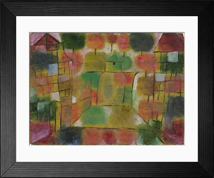 Framed Print : Baum und Architektur--Rhythmen (Tree and Architecture--Rhythms), 1920. Creator: Paul Klee