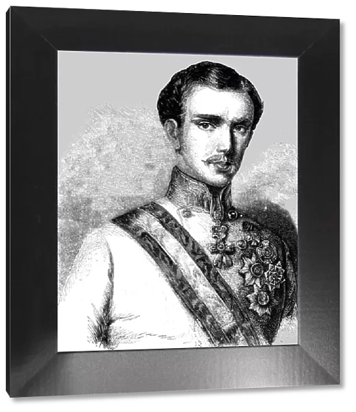 Francis Joseph, Emperor of Austria, 1854. Creator: Unknown