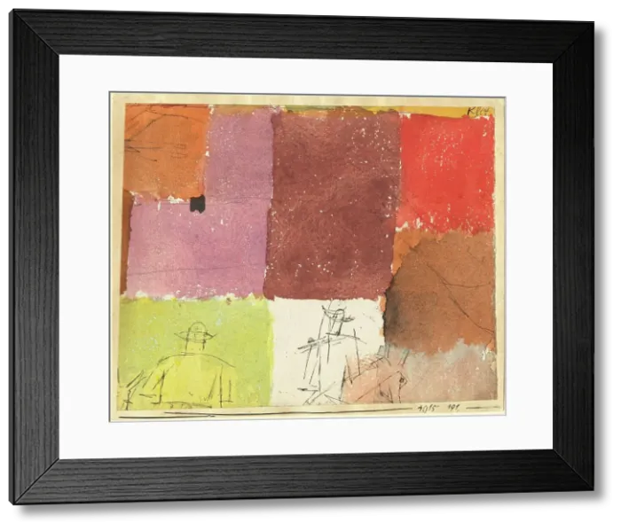 Framed Print : Composition with Figures, 1915. Creator: Paul Klee Framed Print : Composition with Figures, 1915. Creator: Paul Klee
