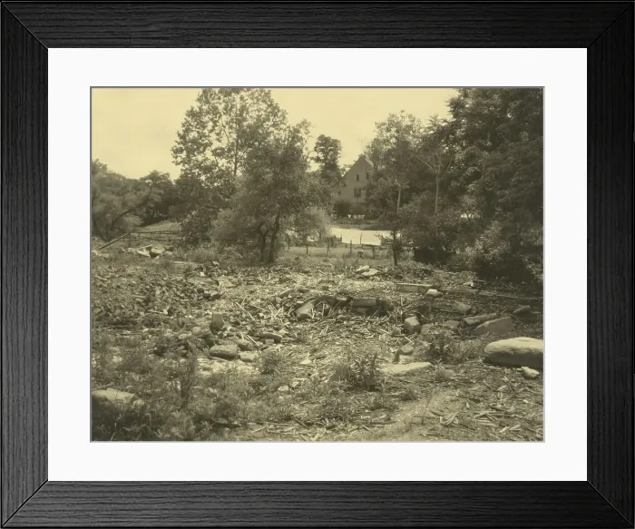 Framed Print : Ruins of Hill house, Scott's Hill, Falmouth, 1928. Creator: Frances Benjamin Johnston Framed Print : Ruins of Hill house, Scott's Hill, Falmouth, 1928. Creator: Frances Benjamin Johnston
