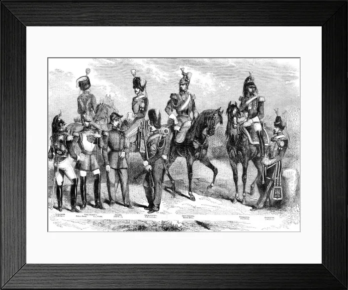 Framed Print : New Imperial Guard; The French Imperial Guard, 1854. Creator: Unknown Framed Print : New Imperial Guard; The French Imperial Guard, 1854. Creator: Unknown
