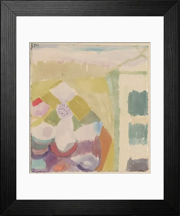 Framed Print : Interieur mit der Uhr (Interior with the Clock), 1913. Creator: Paul Klee Framed Print : Interieur mit der Uhr (Interior with the Clock), 1913. Creator: Paul Klee