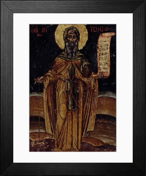 Framed Print : Saint Anthony. Creator: Greek School