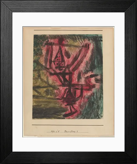 Framed Print : Feuer Clown I (Fire Clown), 1921. Creator: Paul Klee Framed Print : Feuer Clown I (Fire Clown), 1921. Creator: Paul Klee
