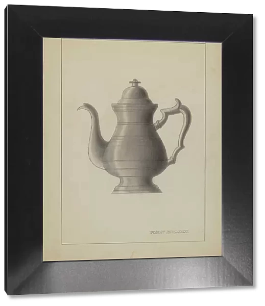 Pewter Coffee Pot, 1935 / 1942. Creator: Robert Brigadier