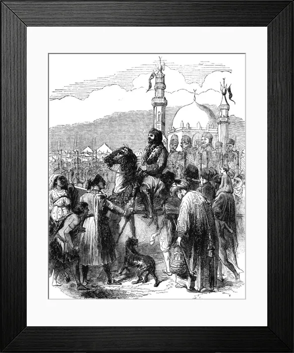 Framed Print : Entrance of Said Pasha into Cairo, 1854. Creator: Unknown Framed Print : Entrance of Said Pasha into Cairo, 1854. Creator: Unknown