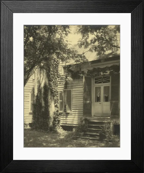 Framed Print : Mr. Eddy Brooks, exterior of house, between 1925 and 1929. Creator: Frances Benjamin Johnston Framed Print : Mr. Eddy Brooks, exterior of house, between 1925 and 1929. Creator: Frances Benjamin Johnston