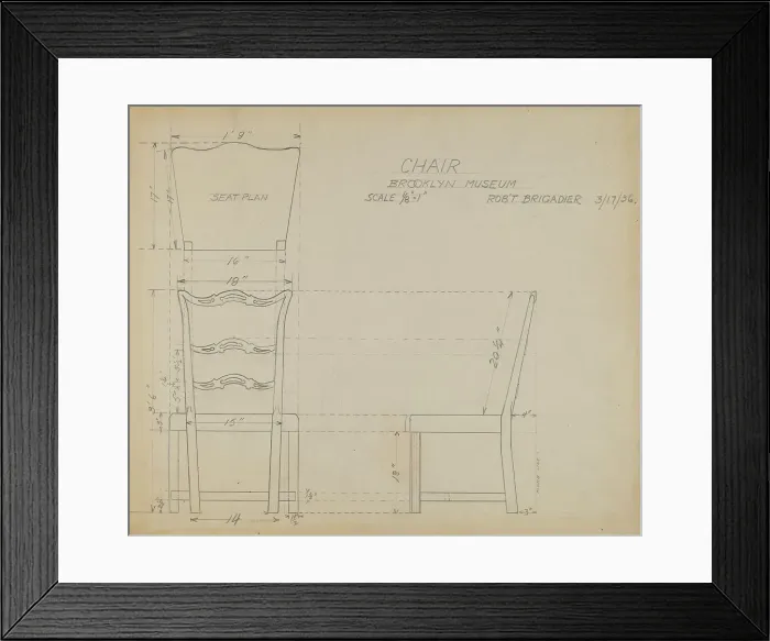 Framed Print : Hitchcock Chair, c. 1936. Creator: Robert Brigadier Framed Print : Hitchcock Chair, c. 1936. Creator: Robert Brigadier