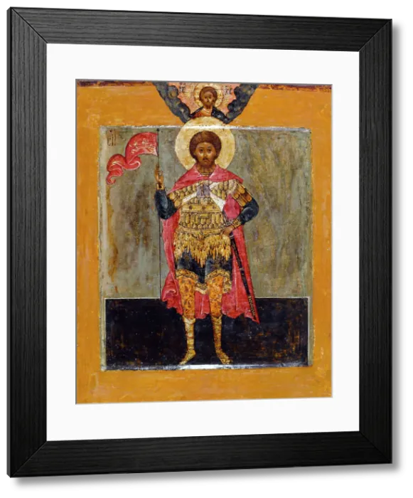 Framed Print : Saint John warrior. Creator: Moscow School Framed Print : Saint John warrior. Creator: Moscow School