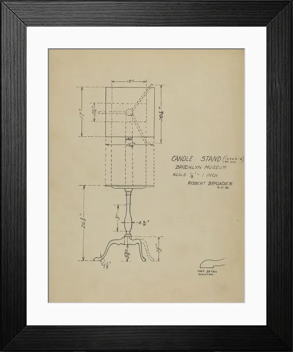 Framed Print : Candle Stand, 1935 / 1942. Creator: Robert Brigadier Framed Print : Candle Stand, 1935 / 1942. Creator: Robert Brigadier