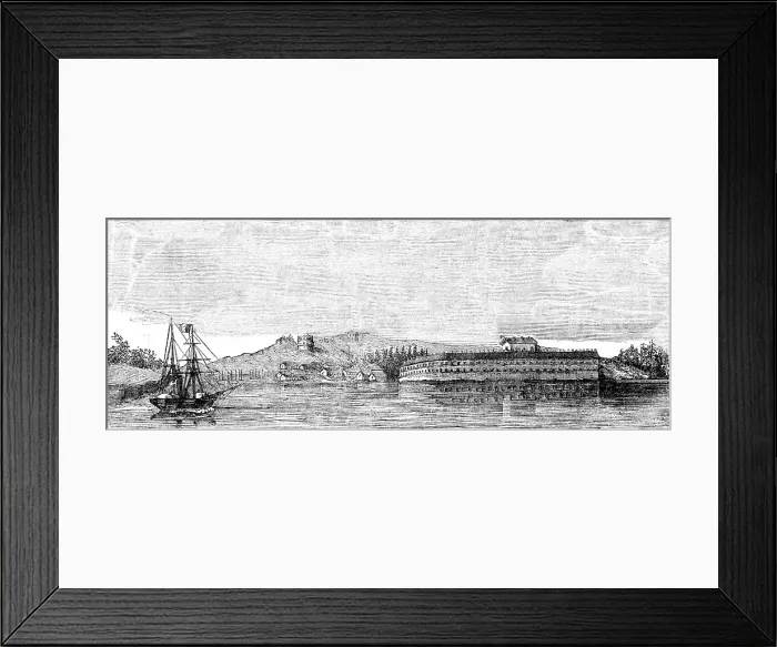 Framed Print : Principal Fortress of Bomarsund, recently captured by the Allied Forces, 1854. Creator: Unknown Framed Print : Principal Fortress of Bomarsund, recently captured by the Allied Forces, 1854. Creator: Unknown