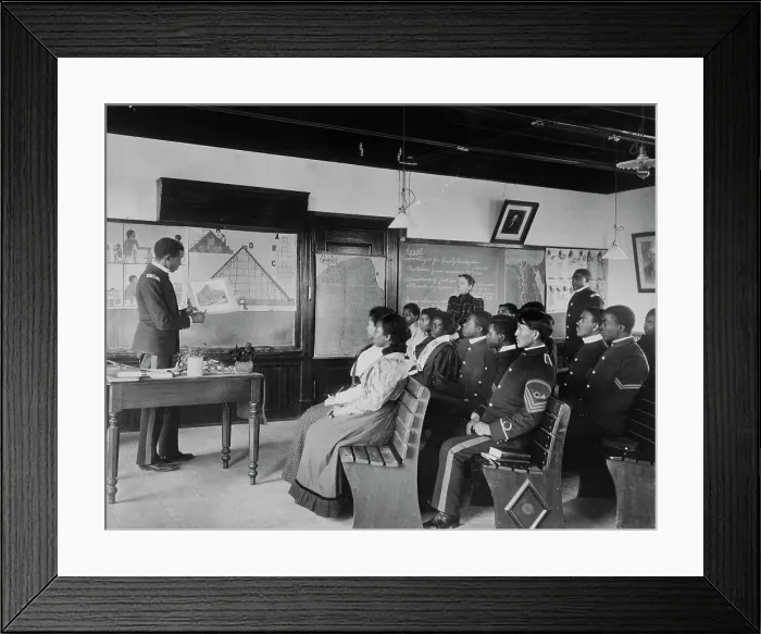 Framed Print : Hampton Institute, Hampton, Va. 1899 - male and female African American and Indian... 1899 or 1900 Creator: Frances Benjamin Johnston Framed Print : Hampton Institute, Hampton, Va. 1899 - male and female African American and Indian... 1899 or 1900 Creator: Frances Benjamin Johnston