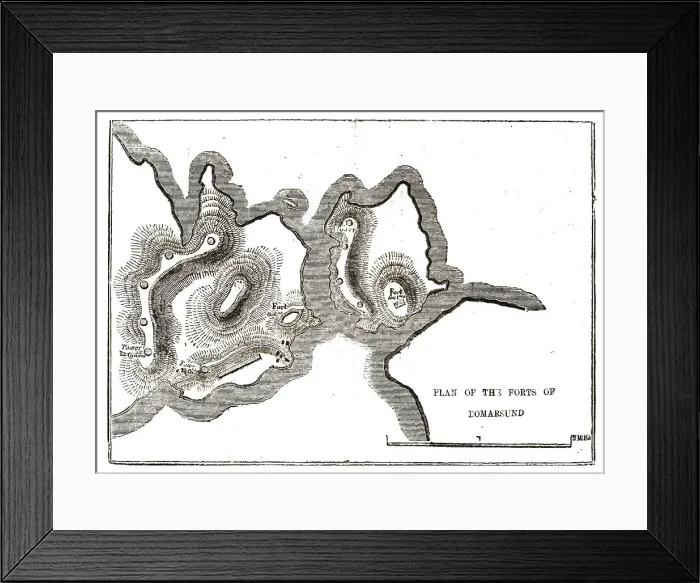 Framed Print : Plan of the Forts of Bomarsund, 1854. Creator: Unknown Framed Print : Plan of the Forts of Bomarsund, 1854. Creator: Unknown