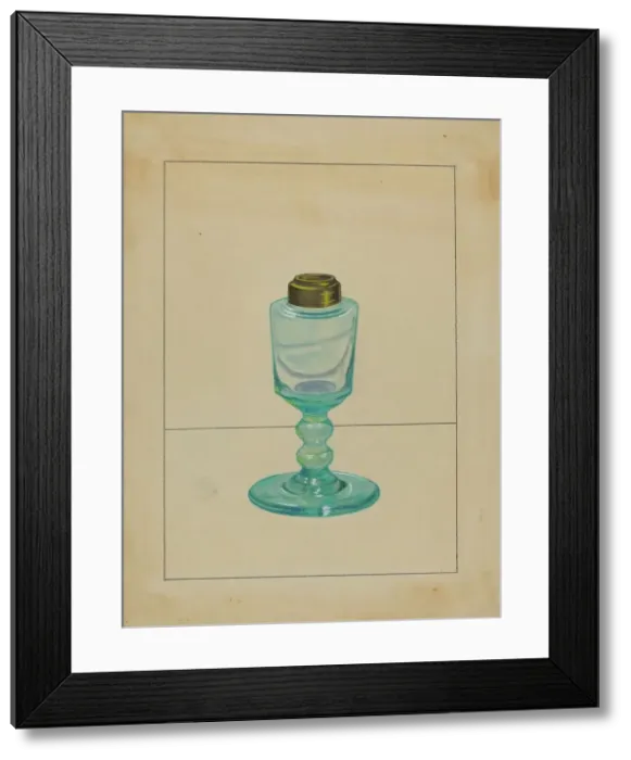 Framed Print : Lamp, c. 1940. Creator: S. Brodsky Framed Print : Lamp, c. 1940. Creator: S. Brodsky