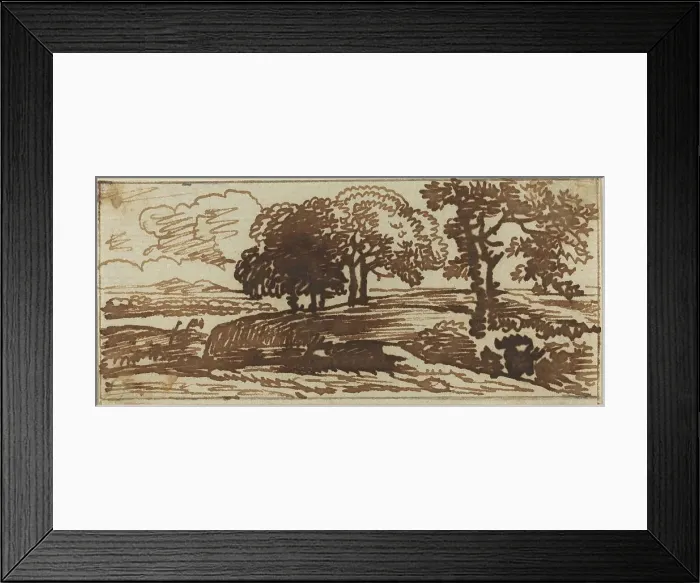 Framed Print : Landscape. Creator: Franz Kobell Framed Print : Landscape. Creator: Franz Kobell