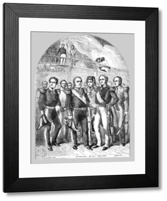Framed Print : Admirals of the Baltic and Black Sea Fleets, 1854. Creator: Unknown Framed Print : Admirals of the Baltic and Black Sea Fleets, 1854. Creator: Unknown