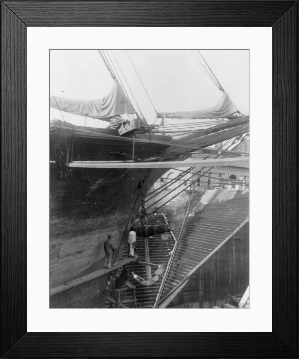 Framed Print : Negro students working at shipbuilding at the Newport News Shipbuilding Co. 1899 or 1900. Creator: Frances Benjamin Johnston Framed Print : Negro students working at shipbuilding at the Newport News Shipbuilding Co. 1899 or 1900. Creator: Frances Benjamin Johnston